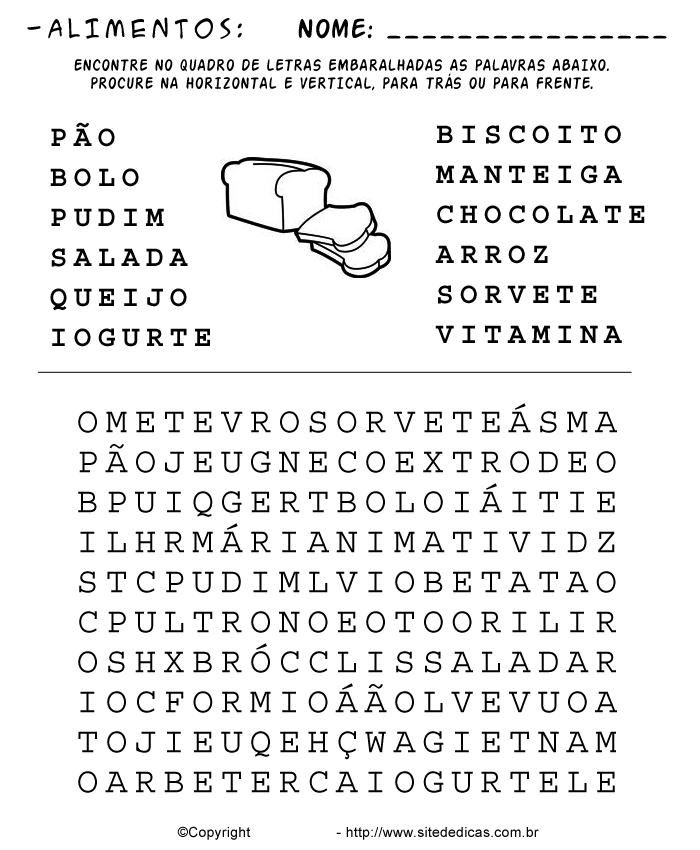 ATIVIDADES QUE VOCÊ TERÁ ACESSO - Caça-palavras didáticos