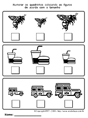 Folhas de Atividades Didáticas para Imprimir - Exercícios com
