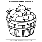 Desenhos para Colorir: Ilustrações de Variedades de Frutas 