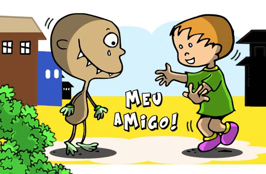 Contos Infantis Ilustrados - O Monstro Pé de Galinha