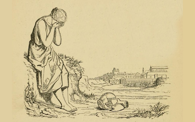 Fábulas de Esopo Ilustradas - A Mulher e o Pote de Leite Fábulas de Esopo Ilustradas - A Mulher e o Pote de Leite