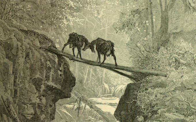 Fábulas de Esopo Ilustradas - As Duas Cabras Fábulas de Esopo Ilustradas - As Duas Cabras