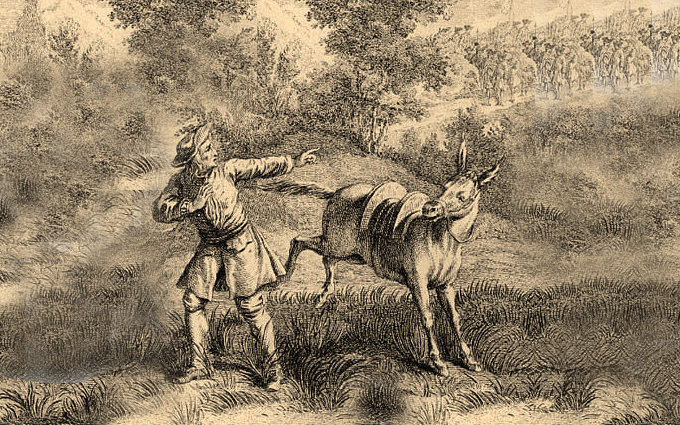 Fábulas de Esopo Originais Ilustradas - O Asno e o Velho Pastor