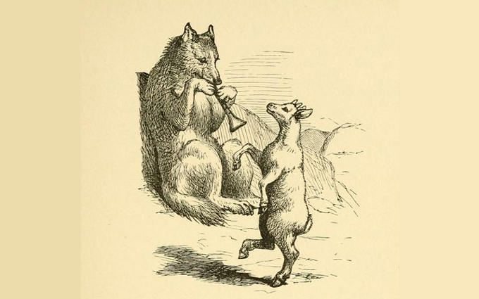Fábulas de Esopo Ilustradas - O Lobo e o Cordeiro Fábulas de Esopo Ilustradas - O Lobo e o Cordeiro