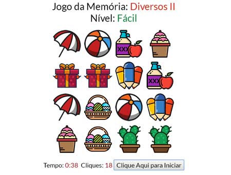 Jogo da Memória: Diversos