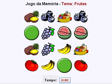 Jogo de Memória Temática - Variedades de Frutas - Dicas para Pais e  Educadores