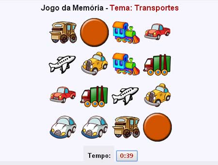 Jogo da Memória: Frutas